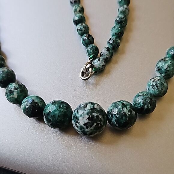 Natural Gemstone Reiki Chakra Necklaces Beads 18" 4-12mm - Picture 4 of 6